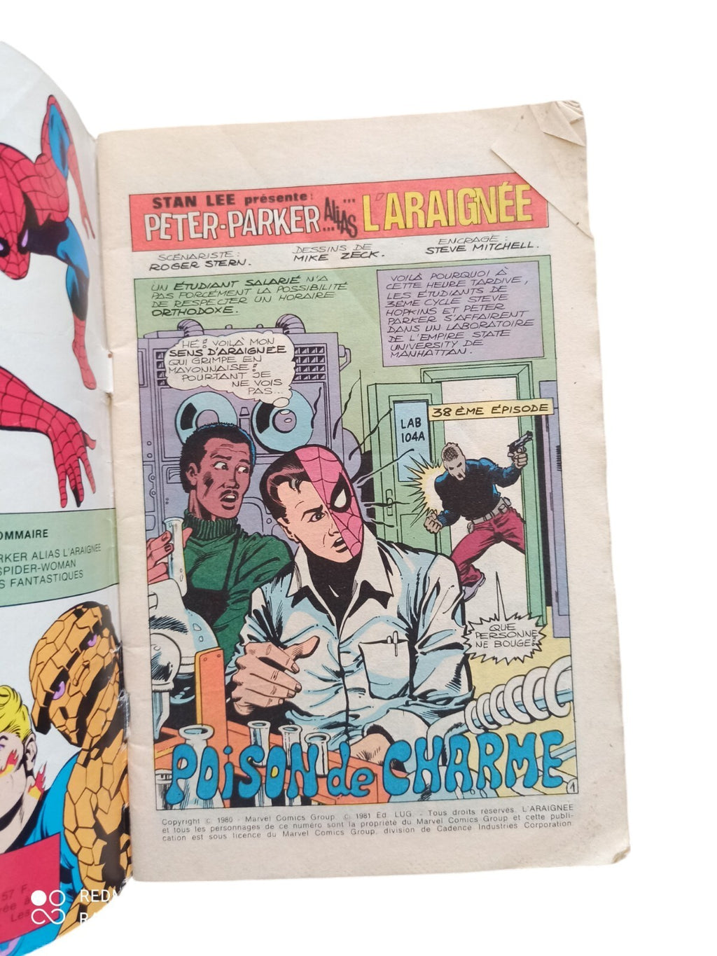 Comics Marvel Nova 41 1981 avec les Fantastiques Vintage rétro Spider-Man