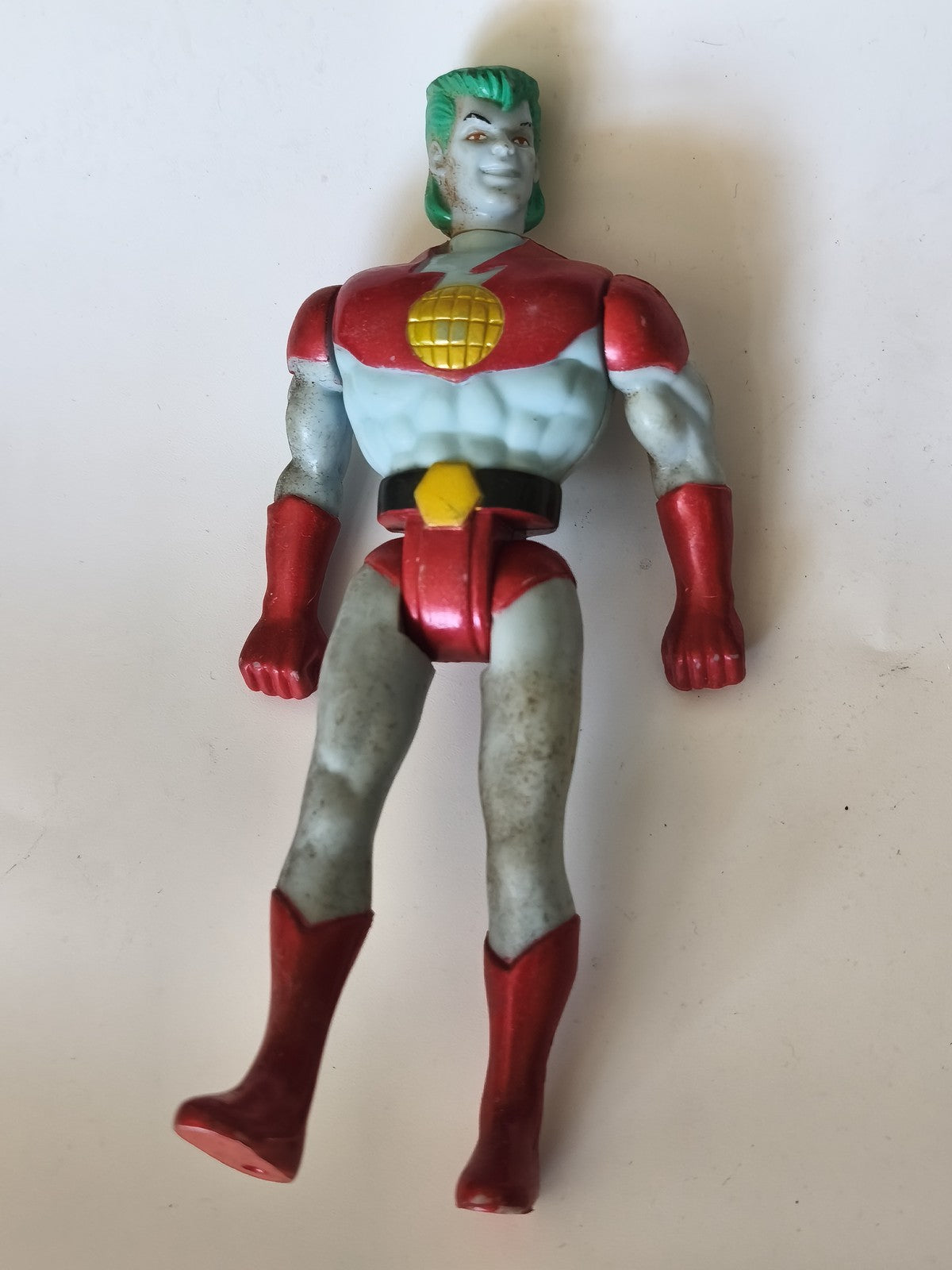 Figurine rétro Captain Planet ancienne, collection vintage années 90, occasion r