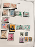 Timbres Liberia thématiques sport, personnalités, ITU, Tokyo, lot philatélie