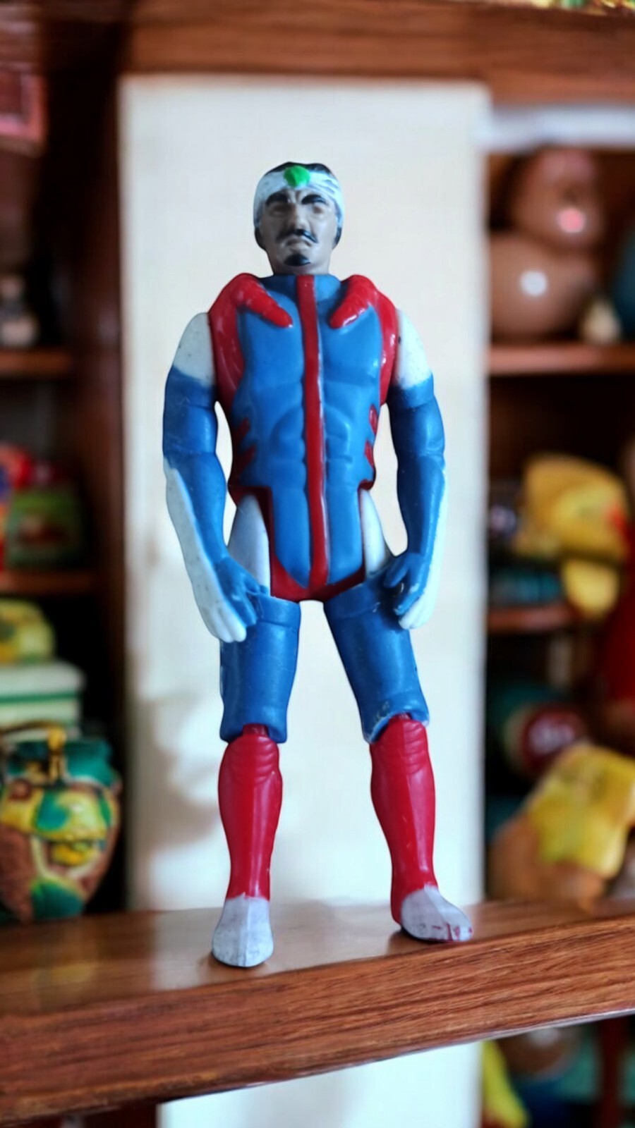 Figurine Kenner Ali Bombay vintage années 80, masque amovible, rare jouet