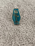 Pin's vintage Cofeo Fonte Liège bleu doré badge ancien (Ref 8)