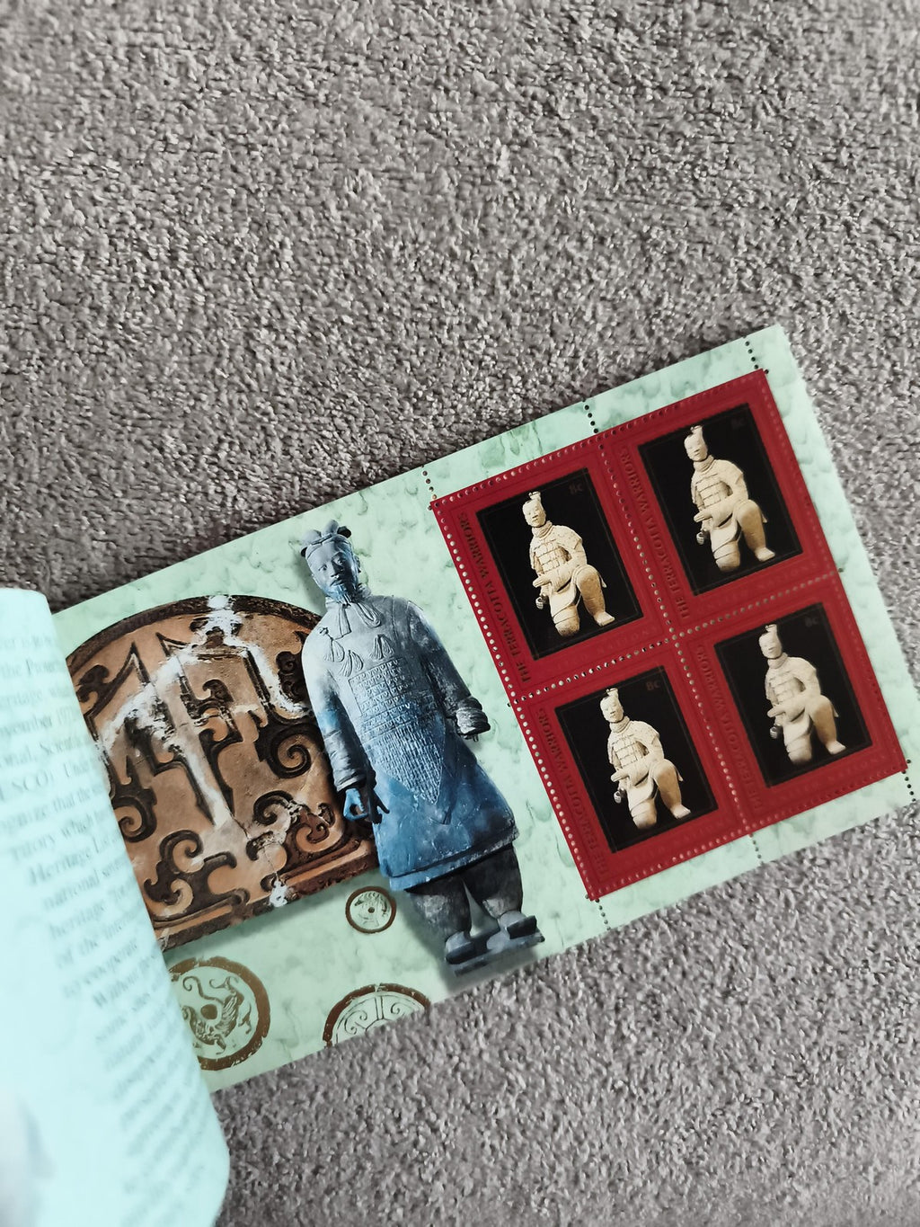 Timbres The Terracotta Warriors Chine pochette philatélique thématique