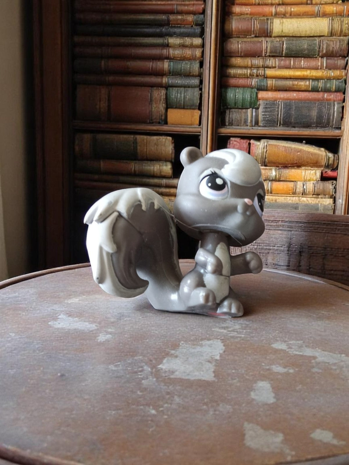 Figurine Petshop LPS vintage écureuil gris rétro jouet animal