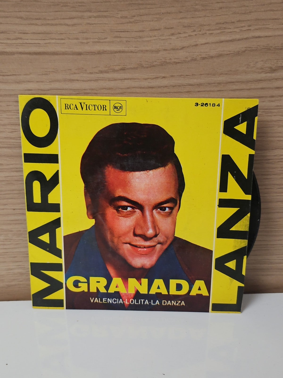 Vintage 45 tours Mario Granada disque vinyle ancien rétro collection musique