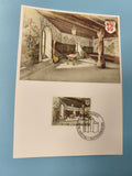Carte postale Liechtenstein Ramschwag avec timbre illustré Vaduz 1981