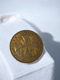 Médaille souvenir Notre-Dame de Paris 2005 dorée jeton touristique vintage
