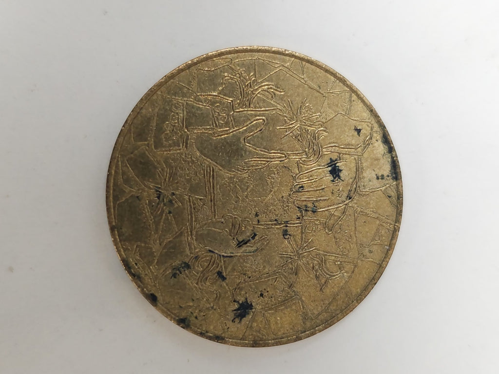 Pièce commémorative Lourdes souvenir religieux France médaille occasion