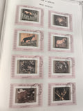 Timbres oblitérés Umm Al Qiwain animaux Bloc feuillet thématique faune philatéli