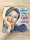 Vinyle 45T vintage Joan Baez ? For the Children of the Eighties pochette usée