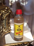 Mignonette vintage London Dry Gin Bols ancienne étiquette jaune bouchon rouge