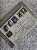 Lettre affranchie timbres Espagne oblitérés Paris France philatélie (Ref 27)