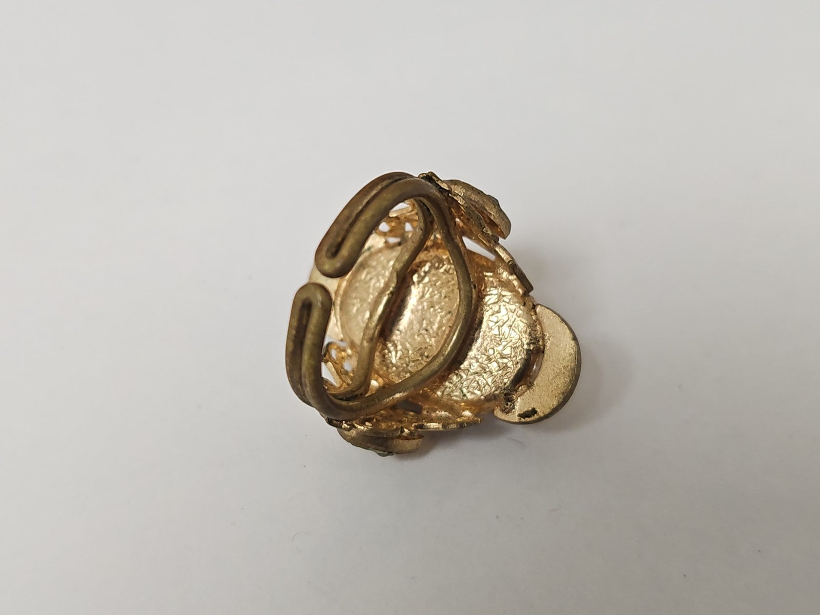 Bague ancienne émaillée vintage années 1930 bijou rétro collection déco