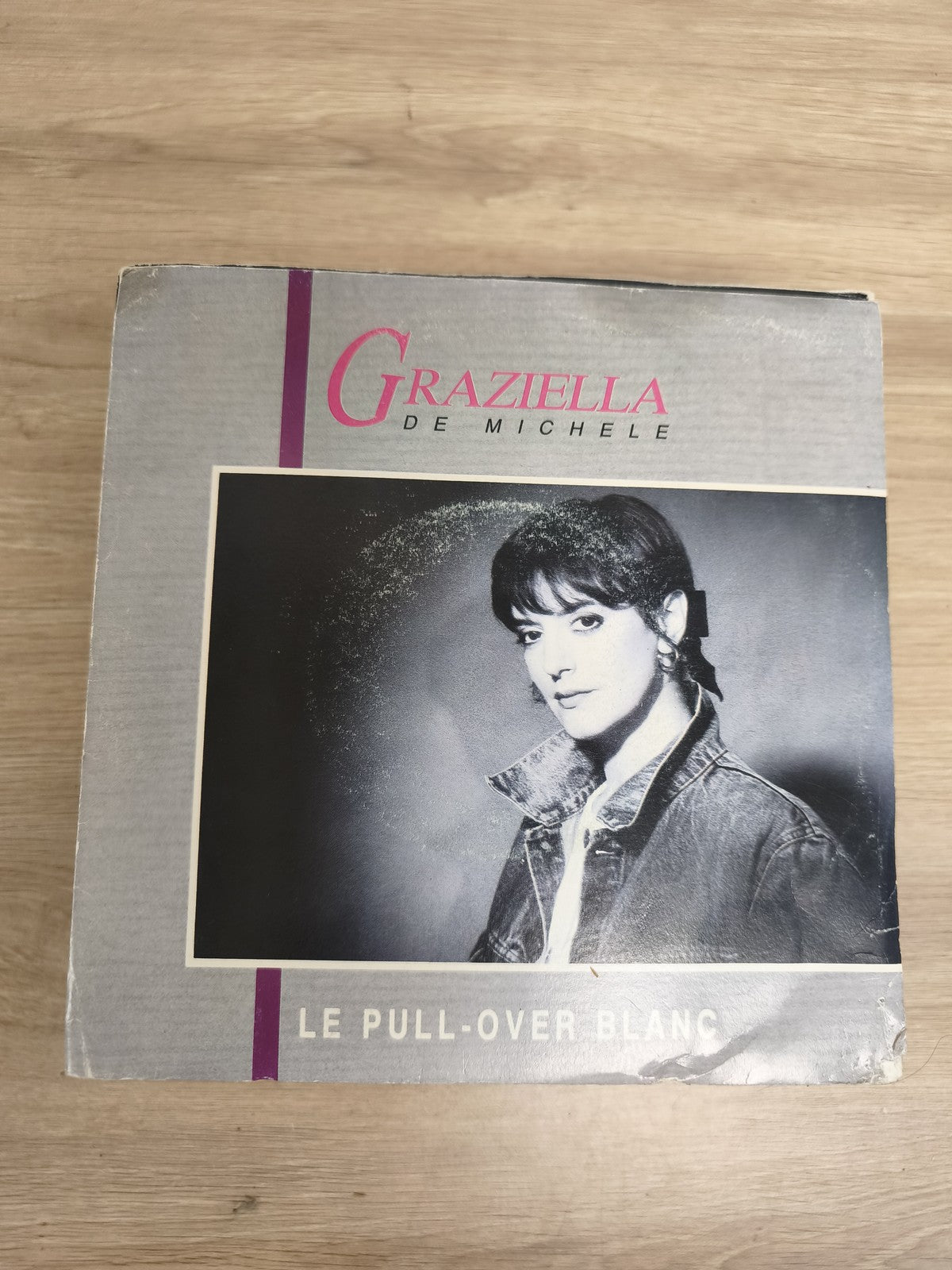 Graziella De Michele 45T Le Pull-Over Blanc vinyle pochette grise