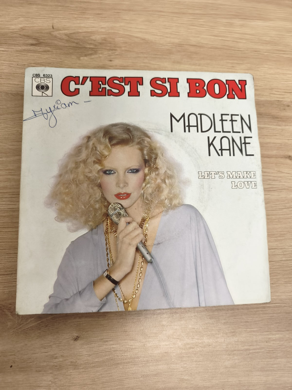 Vinyle 45 tours Madleen Kane C?est Si Bon / Let?s Make Love pochette CBS 6323