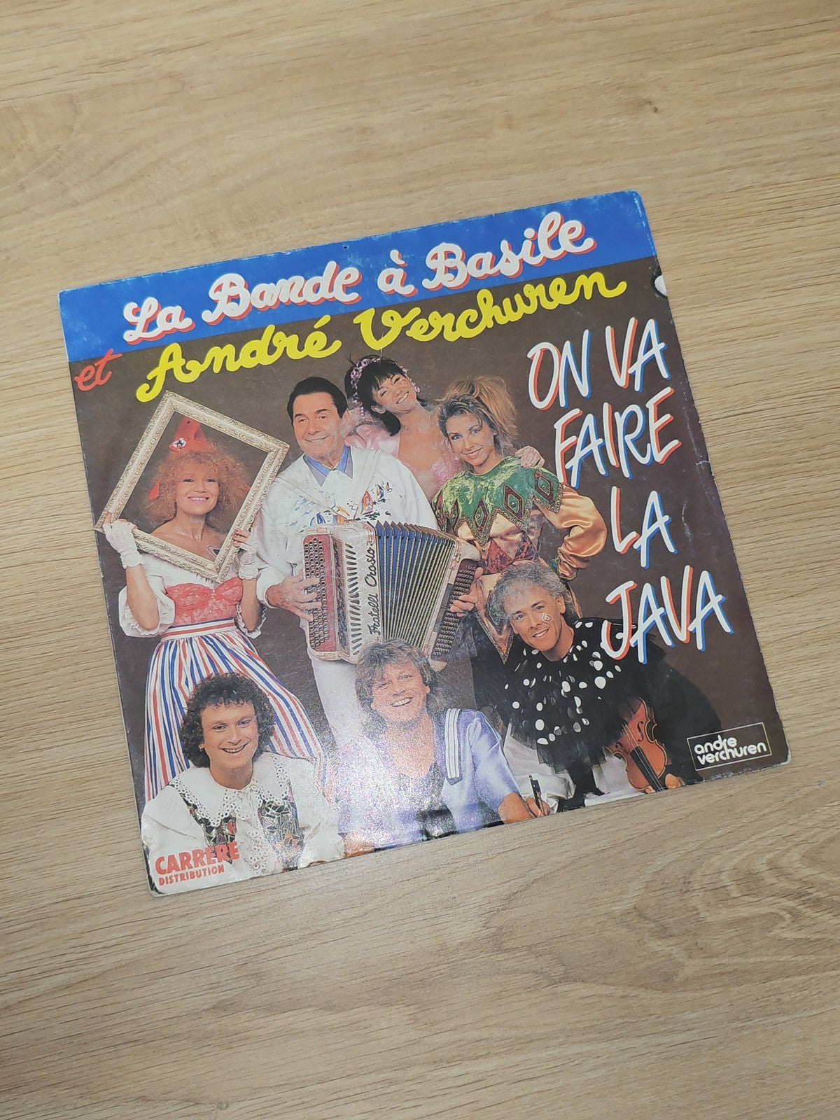 Vintage 45 tours La Bande à Basile disque vinyle ancien collection rétro musique