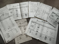 Plans architecte maison XIXe Verdun lot dessins techniques documents