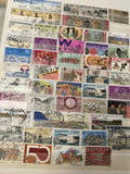 Lot de timbres Belgique oblitérés multicolores, thèmes variés, philatélie