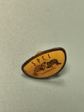 Vintage pin's SPCL Carnoux jaune, badge ancien collection sport (Ref 7)