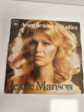 Vinyle 45 tours Jeane Manson Avant de nous dire adieu CBS 4008 pochette photo