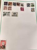 Timbres Asie oblitérés Japon Chine Corée motifs historiques philatélie