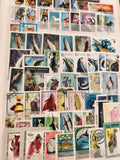 Timbres thématiques poissons aquatiques lot philatélie monde oblitérés