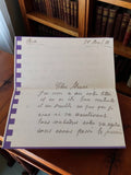 Lettre manuscrite ancienne datée 1922 écrite à Henri vintage papier encre