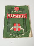 Vintage livret guide plan ancien Marseille rare, plan de ville rétro collection