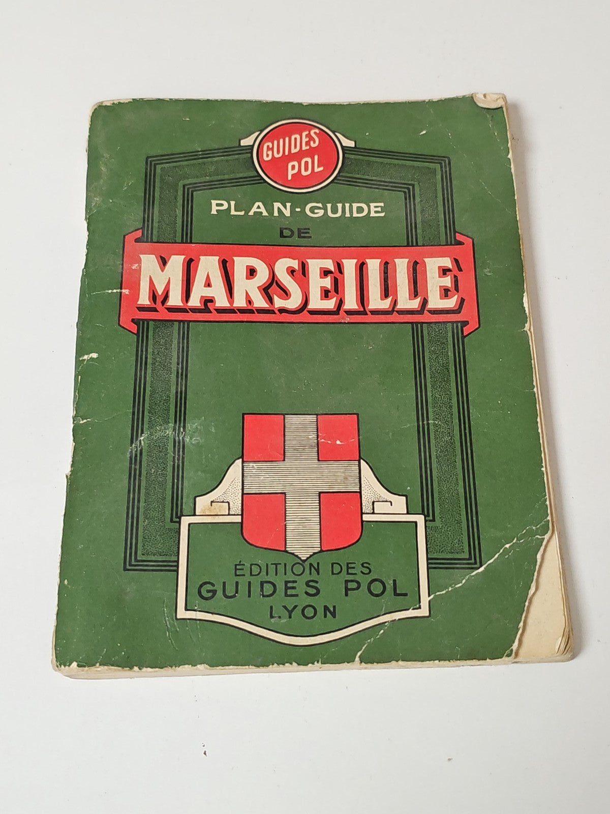 Vintage livret guide plan ancien Marseille rare, plan de ville rétro collection