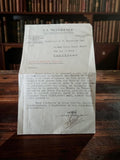 Lettre assurance LA MONDIALE 1947 ancienne papier dactylographié Marseille
