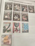 Timbres Guinée Équatoriale thématiques sport, art, navire philatélie
