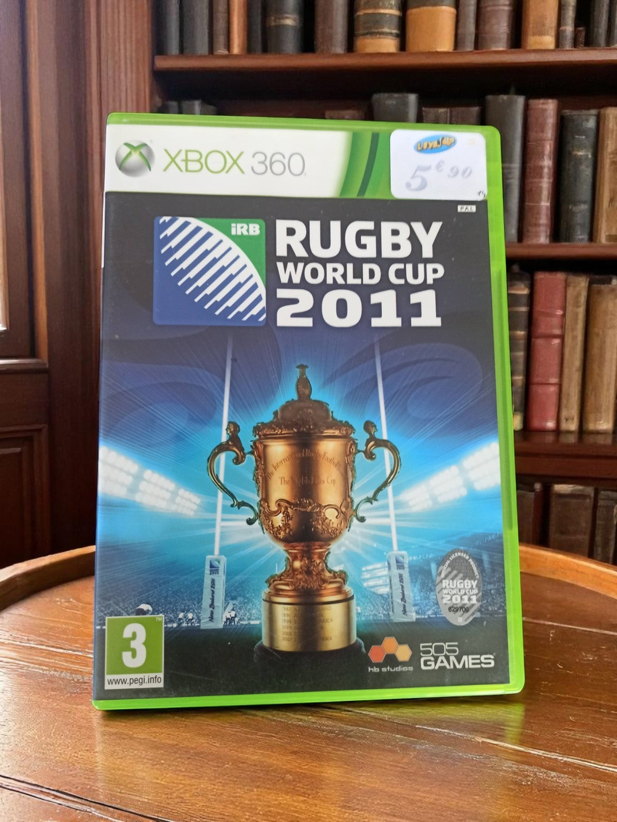 Jeu XBOX 360 Rugby World Cup 2011, 505 Games, fonctionnel, notice absente