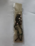 Collier vintage perles fantaisie bronze deadstock, chaîne ancienne magasin