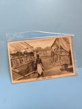 Carte postale ancienne Eritrea village indigène vintage collection rétro Afrique