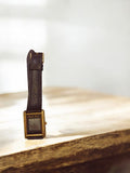 Montre femme Charles Caral vintage cadran carré doré à restaurer rétro