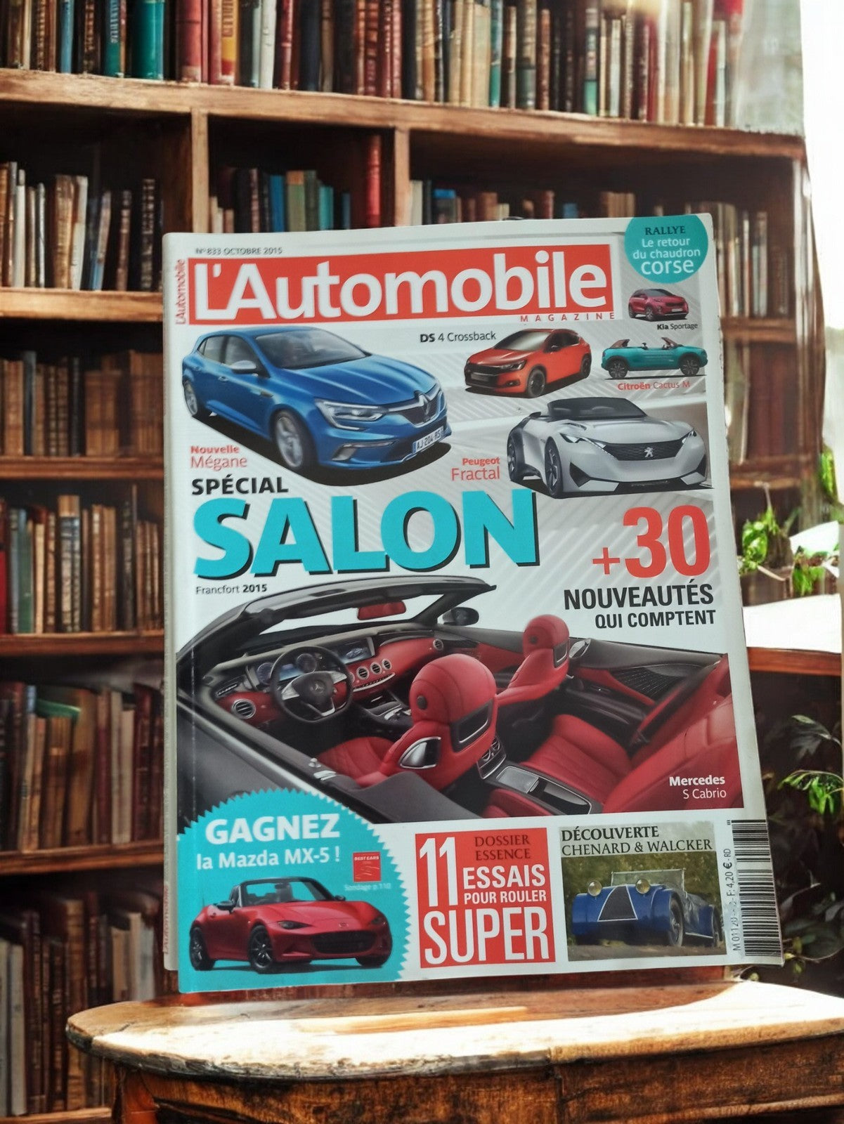 Magazine L’Automobile n°839 octobre 2015 spécial salon voitures sport vintage
