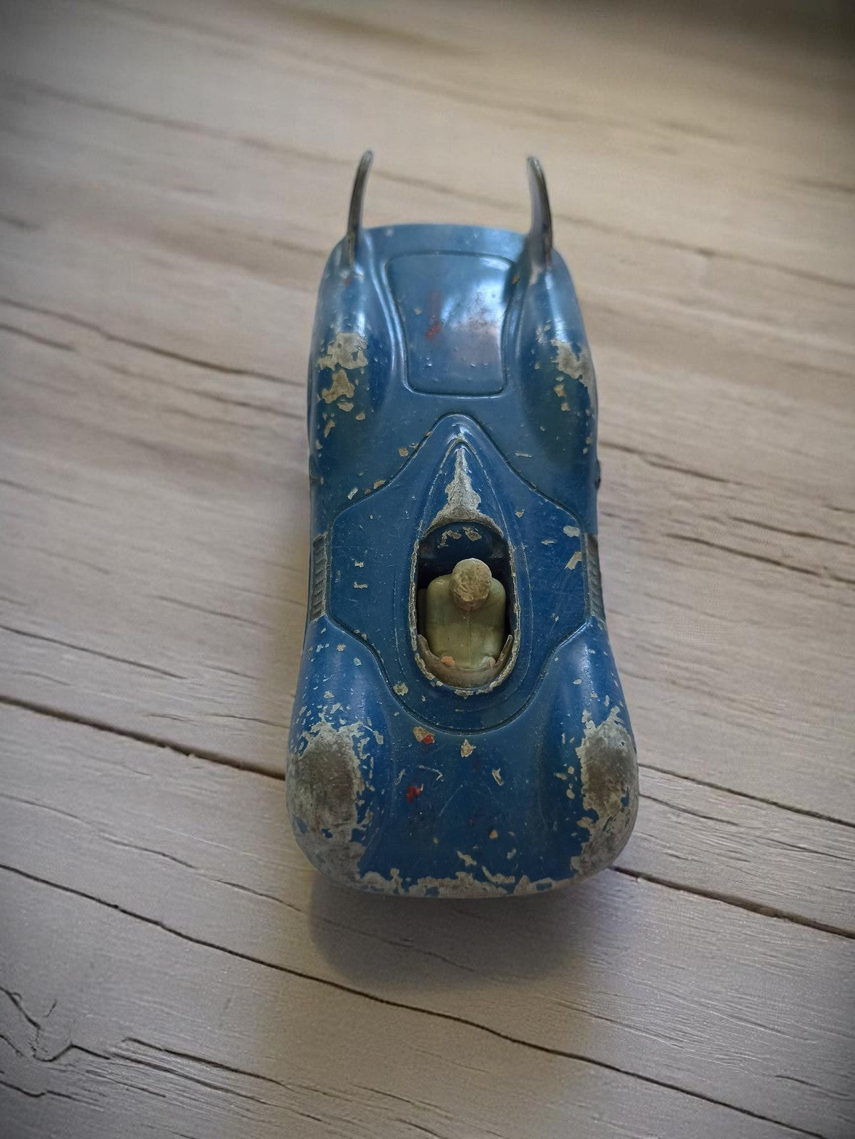 Voiture Étoile Filante CIJ vintage métal bleue, miniature ancienne jouet