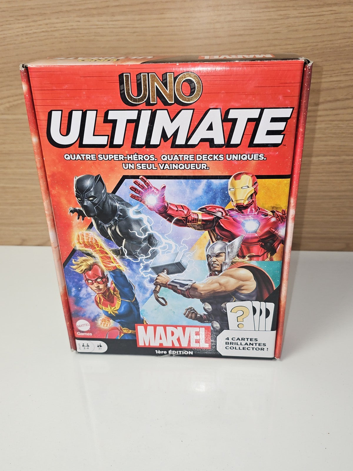 Jeu de cartes UNO Ultimate Marvel Mattel Games version française famille occasio