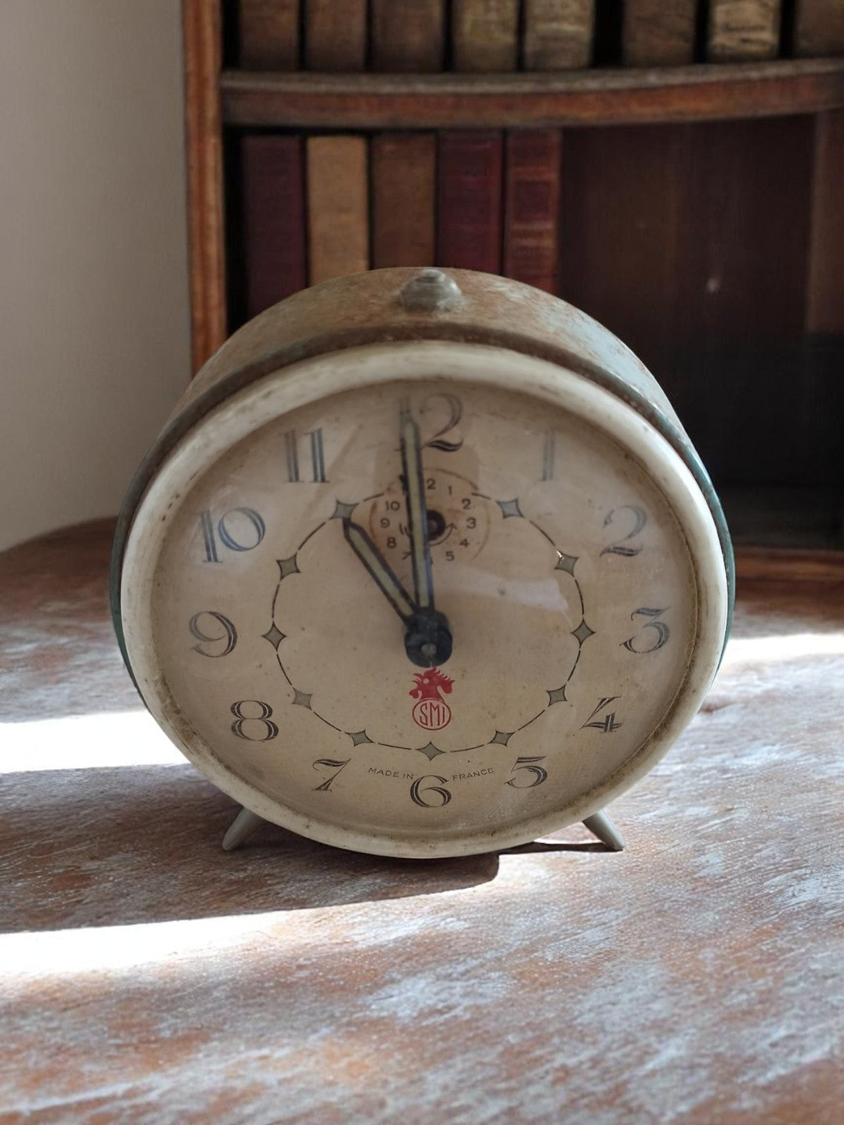 Réveil de table ancien SMI Made in France à restaurer vintage déco rétro