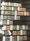 ** Lot timbres Suisse Helvetia oblitérés XXe, motifs Croix et Helvetia, philatél