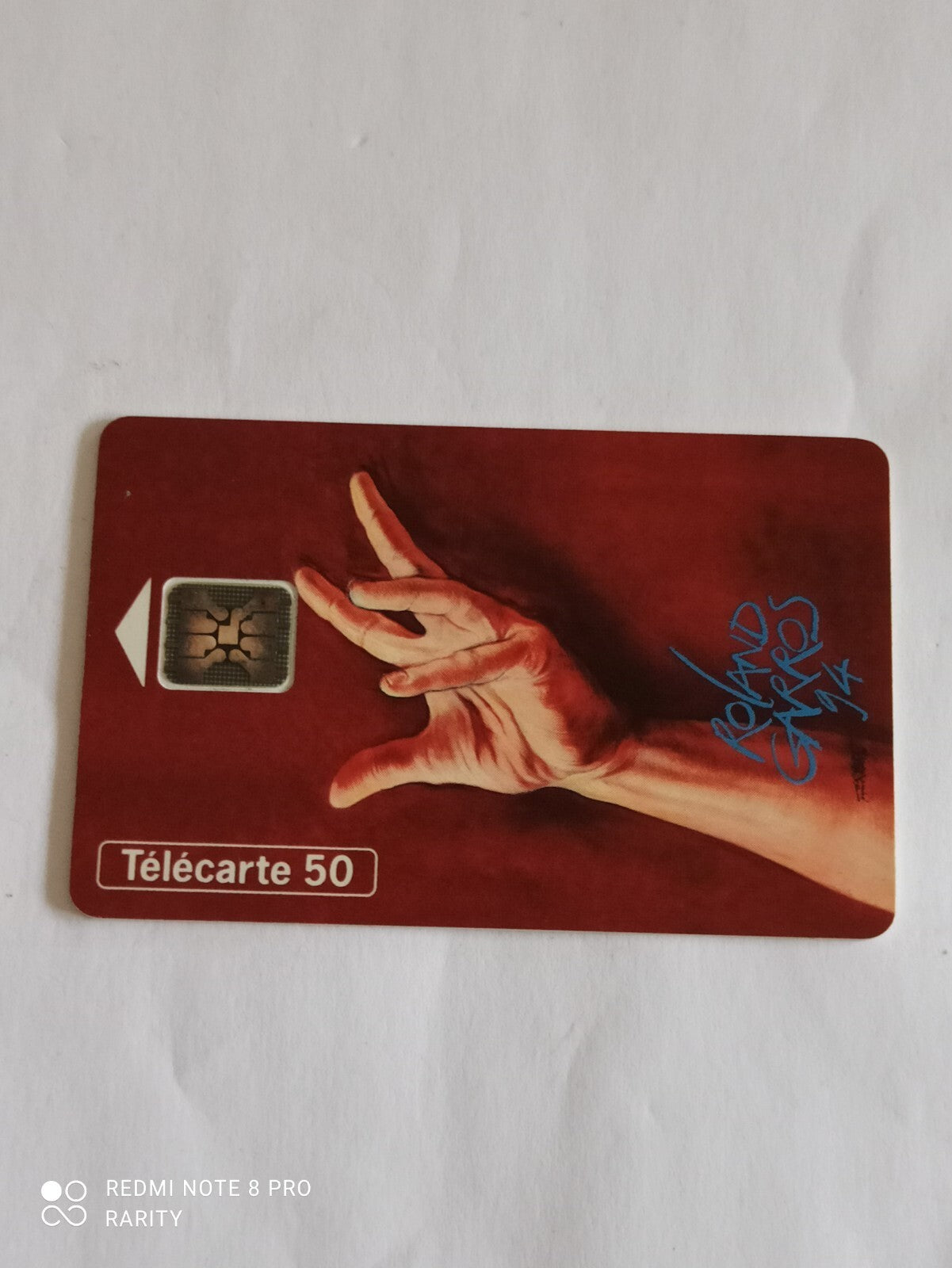 Carte téléphonique vintage Roland Garros 1994 Télécarte 50 unités tennis