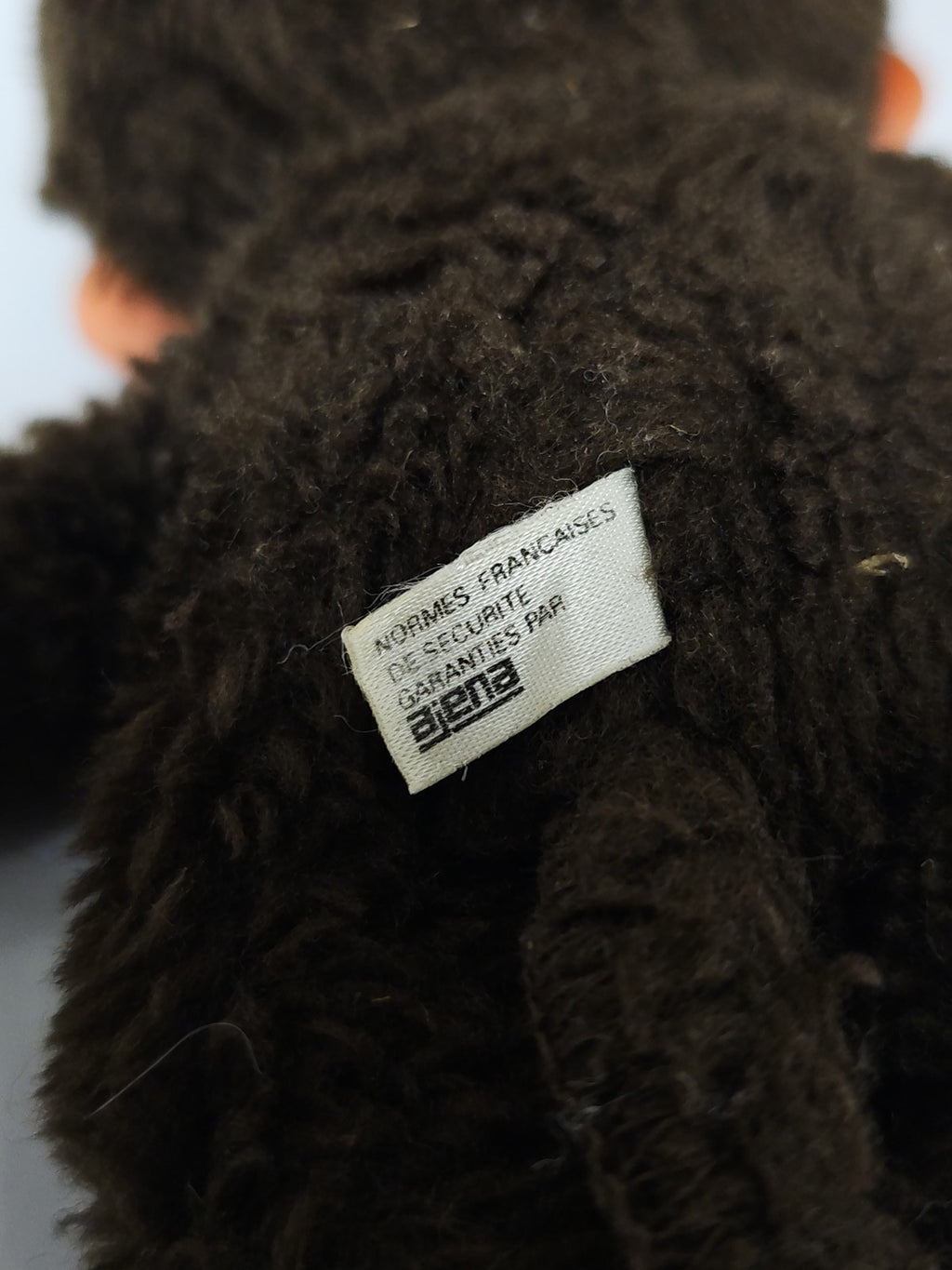 Vintage Kiki Monchhichi Sekiguchi Ajena ancien poupée peluche rétro années 70