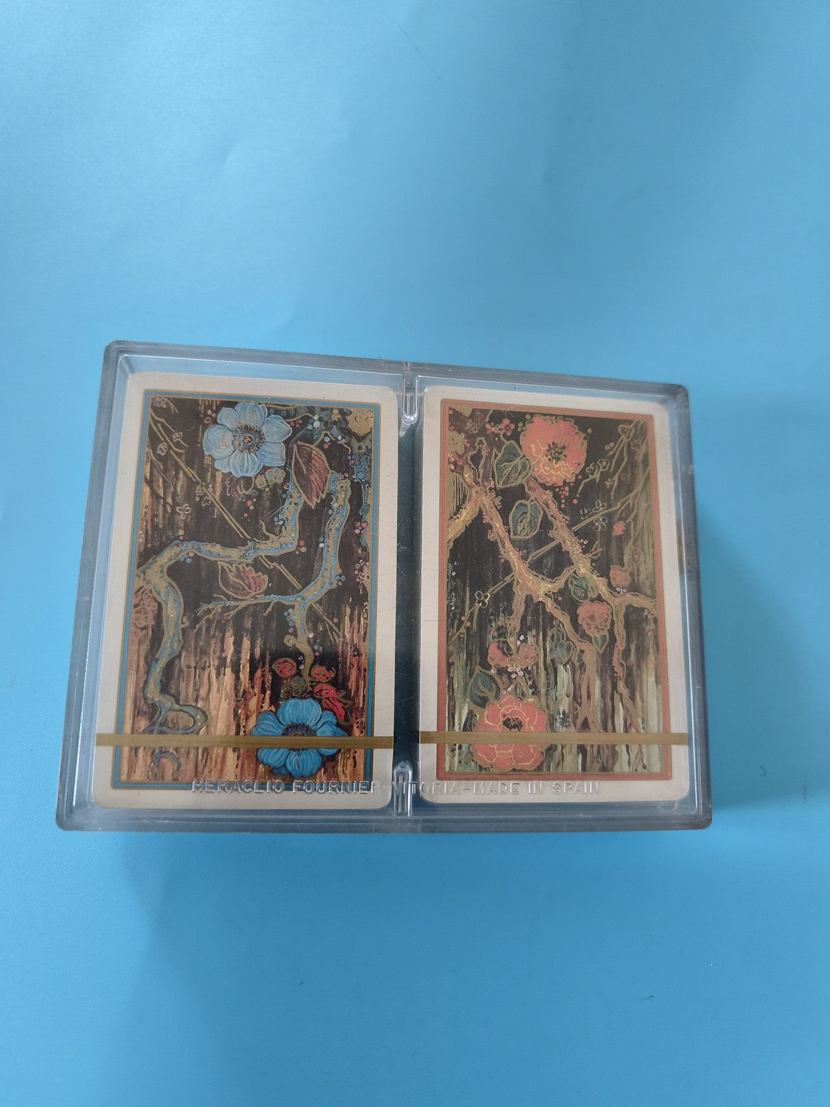 Jeu de cartes vintage Heraclio Fournier ancien neuf, collection rétro rare