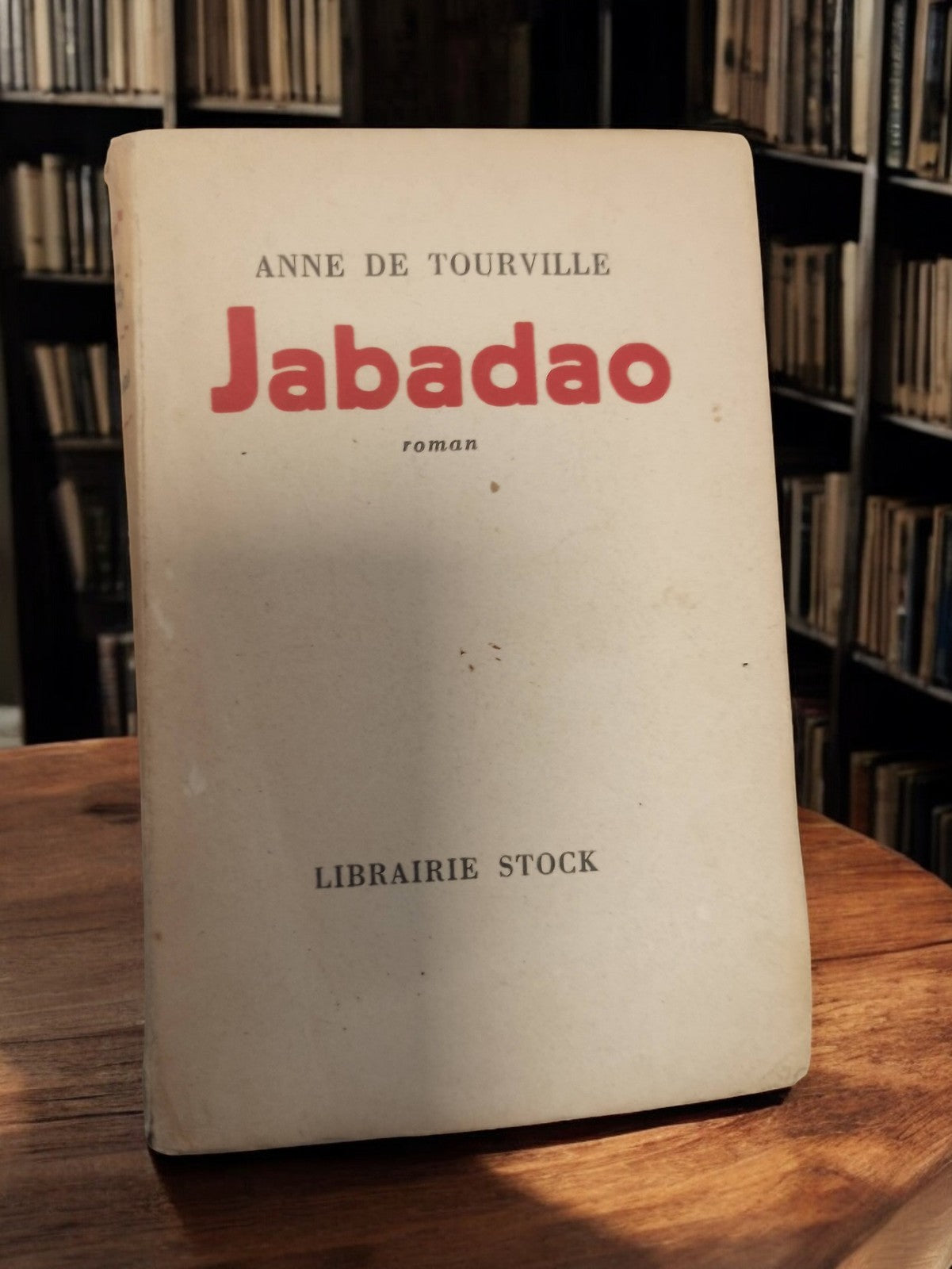 Livre ancien Jabadao Anne de Tourville Librairie Stock roman vintage rétro