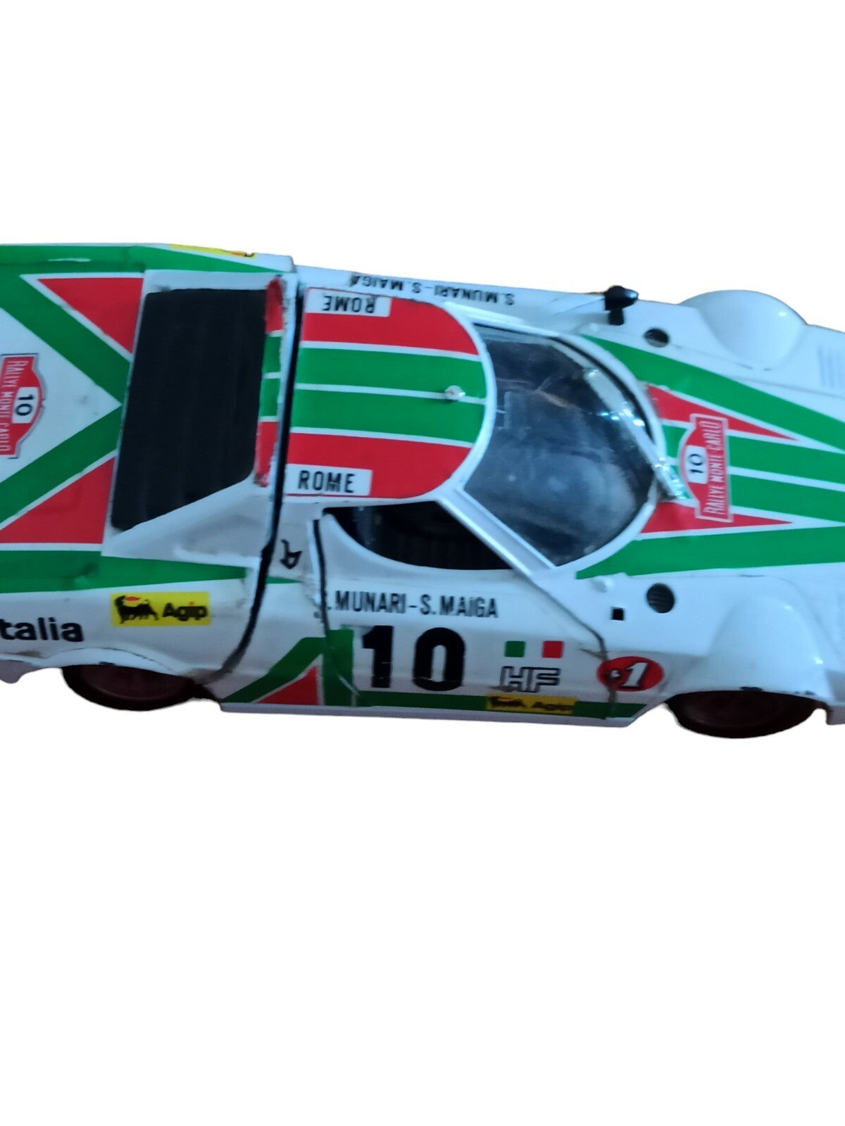 Voiture miniature Burago Lancia Stratos Rallye Monte Carlo déco Alitalia