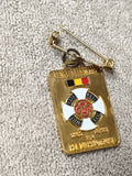 Médaille ancienne GGP Belgique dorée badge épingle National Naal vintage