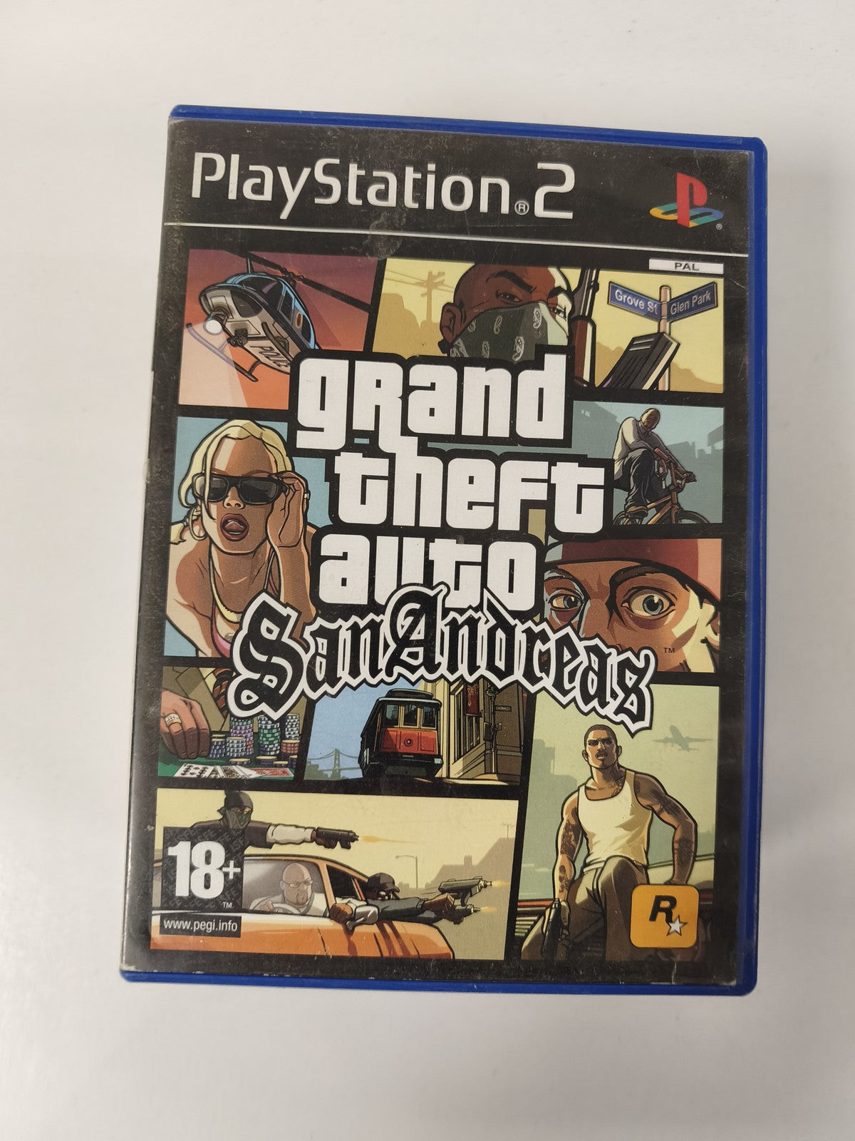 Boîte vide officielle pour GTA San Andreas PS2, sans disque, boîtier Playstation