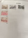 Timbres Algérie oblitérés lot 5 paysages villes philatélie