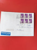 Enveloppe philatélie timbrée France 0,50 violet oblitérée prioritaire