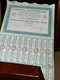 Action au porteur Usines Motobloc 2500 francs vintage années 1920 ancien titre f