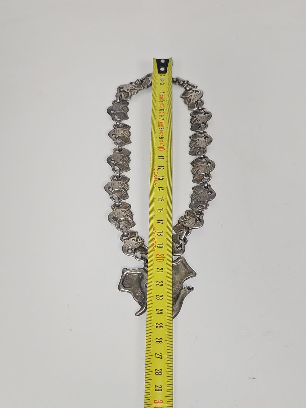 Vintage gros collier fantaisie ancien, bijou ethnique rétro pour collectionneur